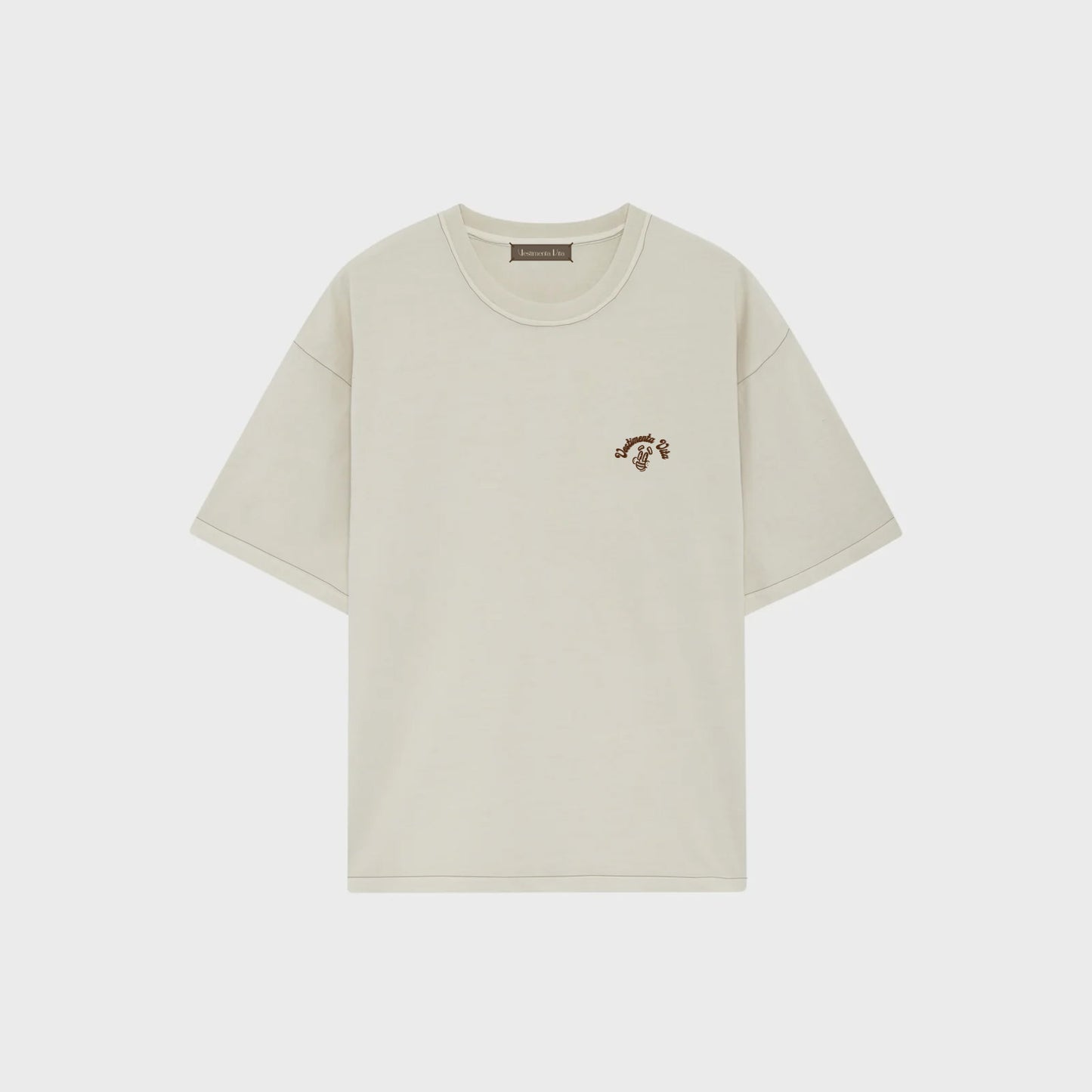 Dune Beige Oversized Sunflower T-Shirt